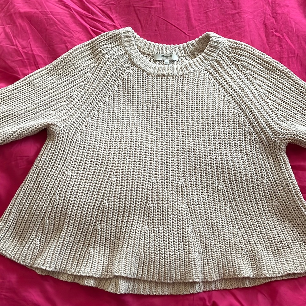 Madewell sweater. Beige.